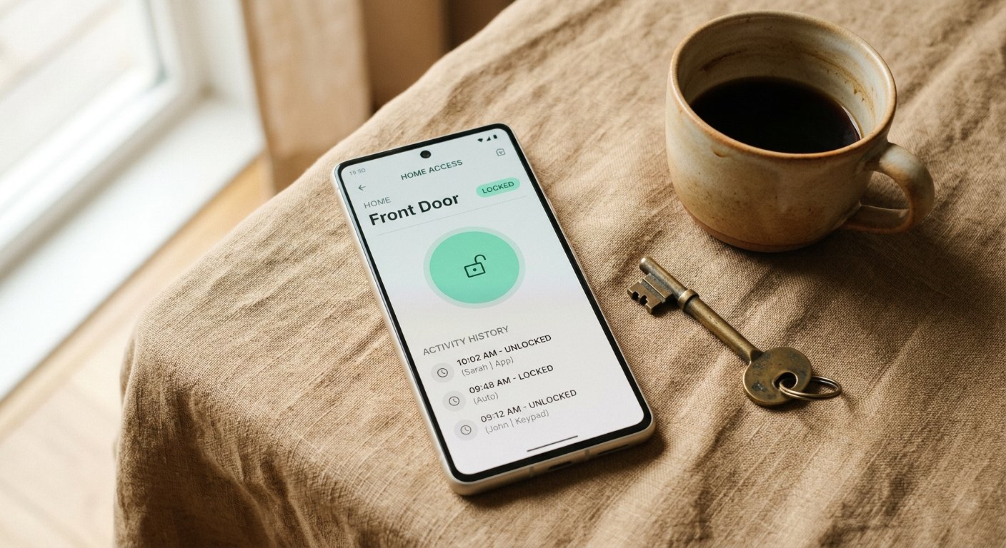 Application Kloza — déverrouillage en un geste
